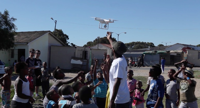 Lolo with drone in Langa